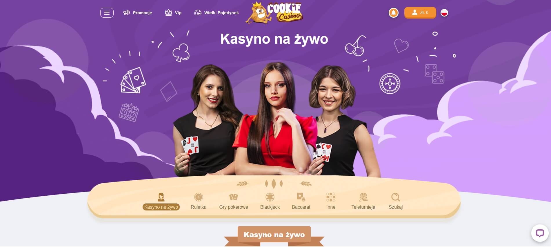 cookie casino live screenshot