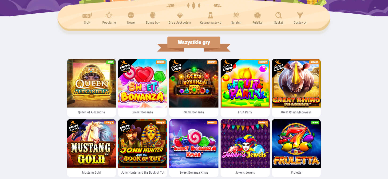 cookie casino gry hazardowe screenshot