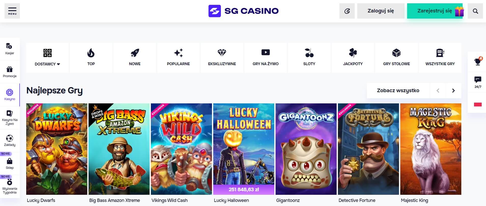 Najlepsze gry w SpinBetter Casino screenshot