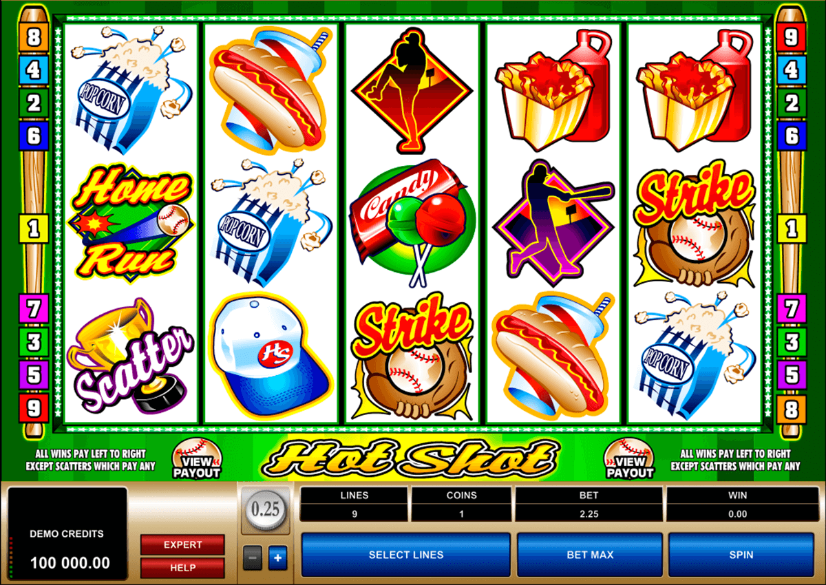 hot shot microgaming automat online 