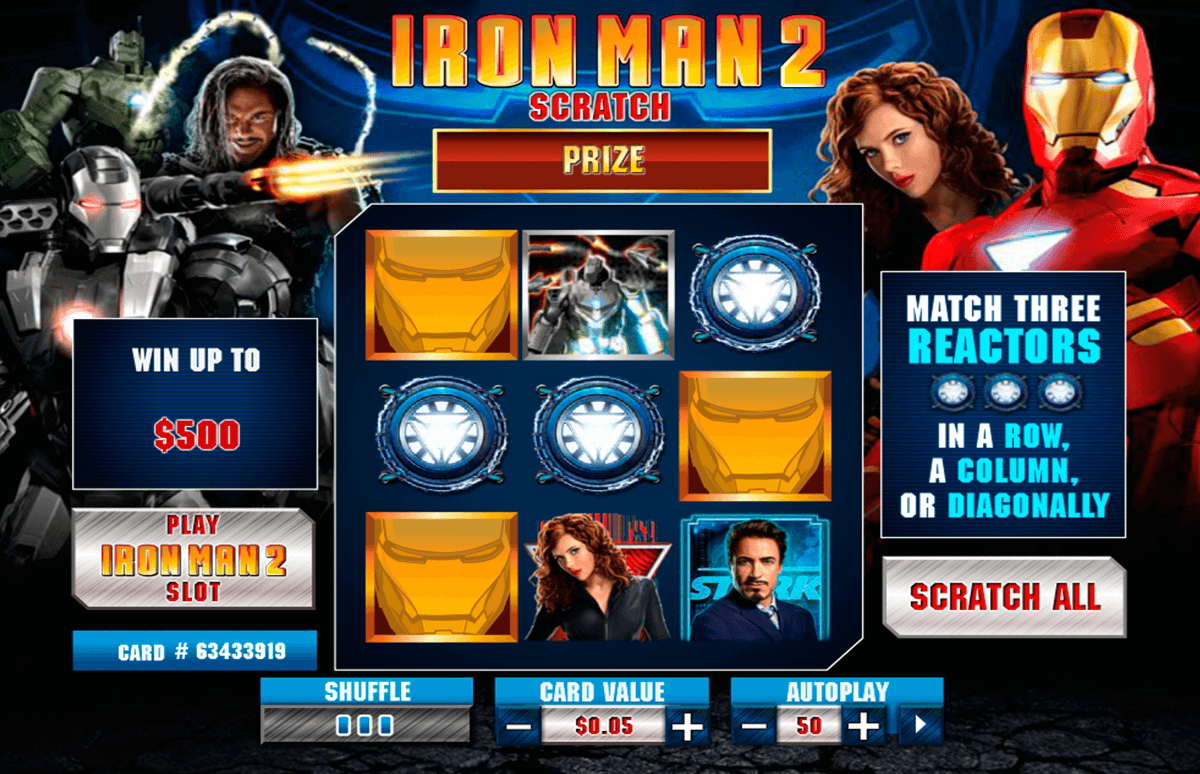 iron man 2 scratch playtech zdrapka online 