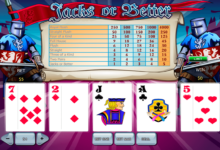jacks or better playtech video poker