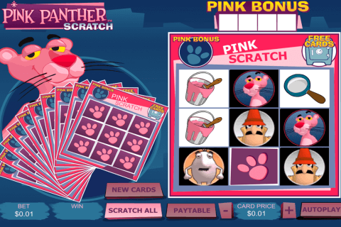 pink panther scratch playtech zdrapka online