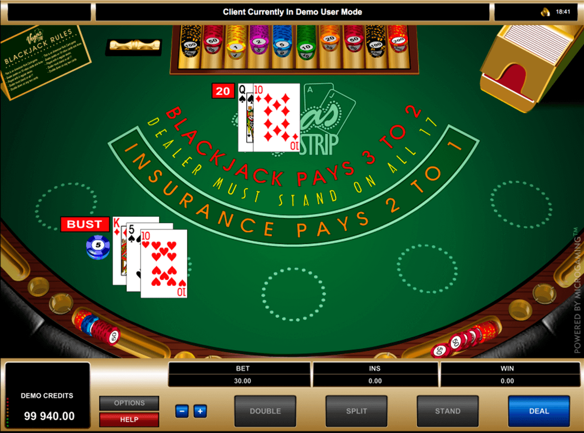 vegas strip blackjack microgaming blackjack online 