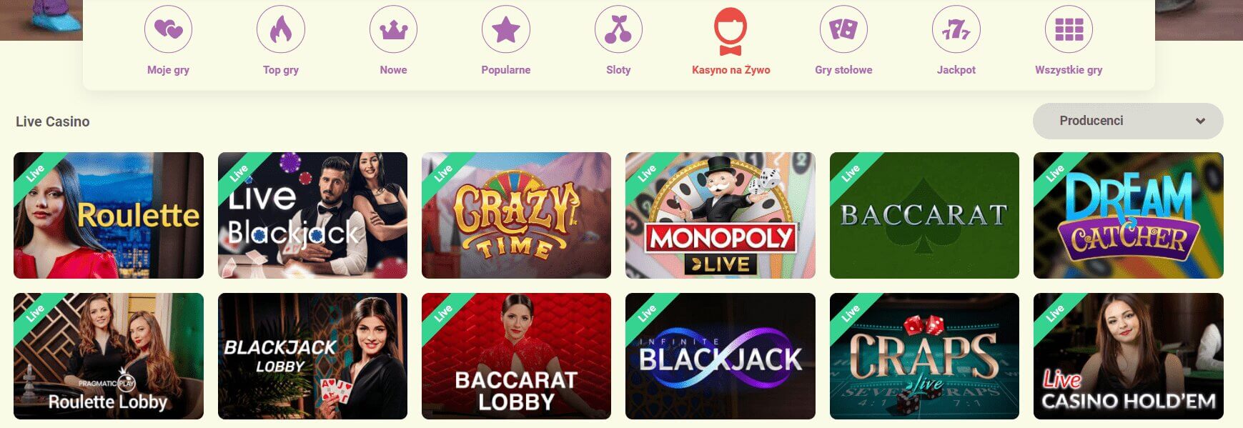 yoyo casino live screenshot